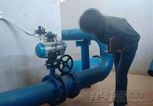 甘肅某公司采購(gòu)般德對(duì)夾氣動(dòng)蝶閥